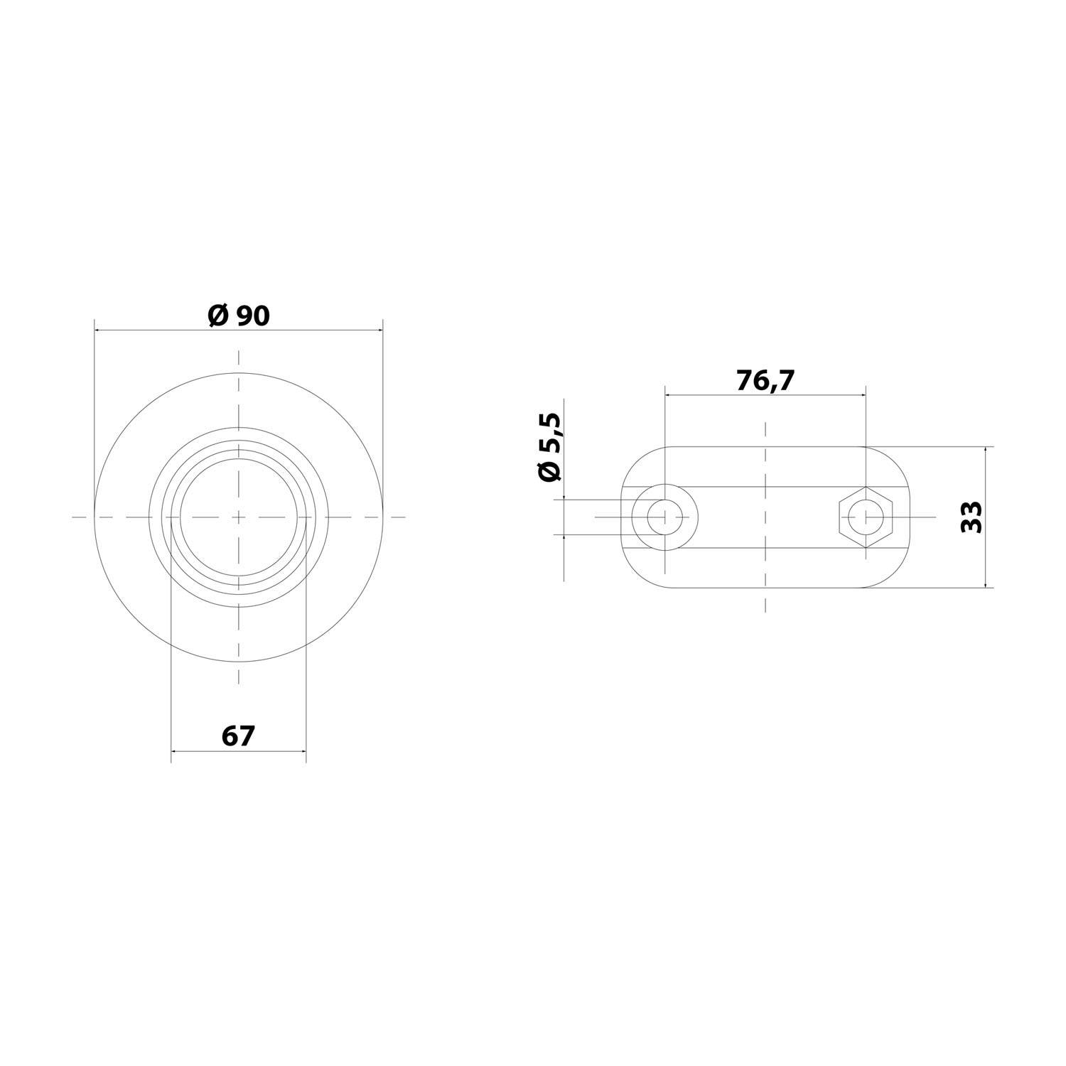 FLEXA FMSR-67 Schlauch-Scheuerschutz mit VA-Schraube für Schlauch-Außendurchmesser 67,0mm für Wellschlauch AD 56.0mm -