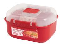 Sistema Plastics Sistema 525ml Small Rectangle - Schüssel - Rot - Polypropylen (PP) - 525 ml - Durchscheinend - Neuseeland