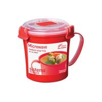 Sistema Plastics Sistema 1107 - Becher - Rot - 656 ml - Transparent - 2,77 Tassen - 114 mm