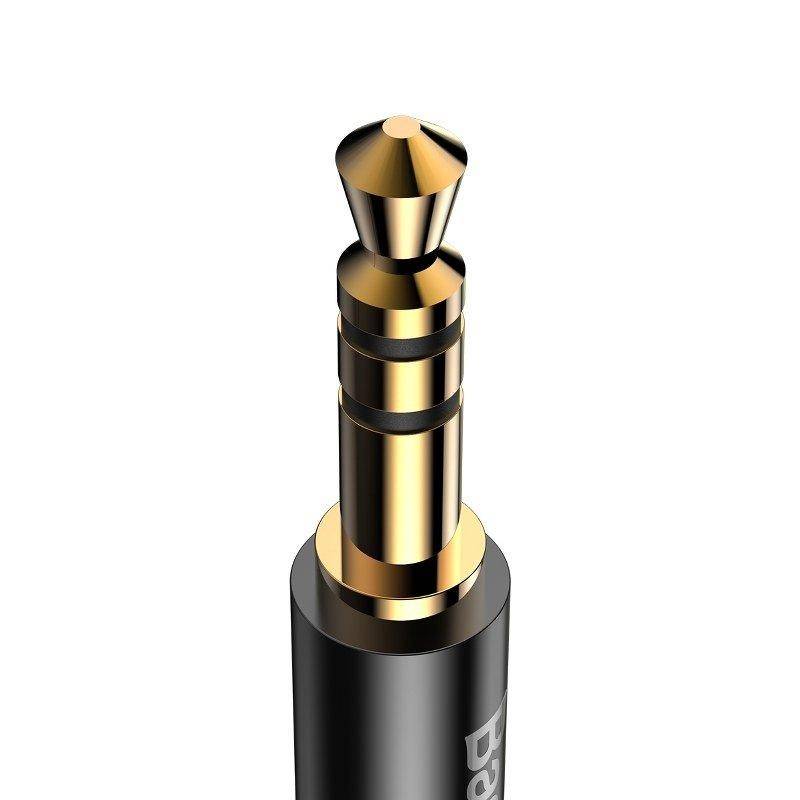 Baseus Yiven Audio Kabel, C Stecker - 3,5mm Stereo Klinkenstecker, schwarz, 1,20m