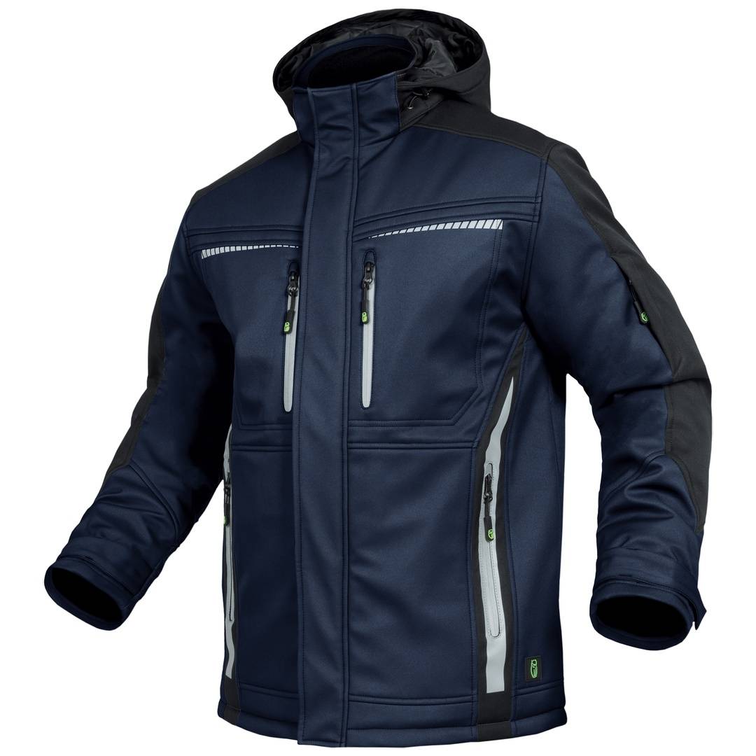 Leibwächter Winter-Softshelljacke Flex-Line Gr. 4XL marine/schwarz