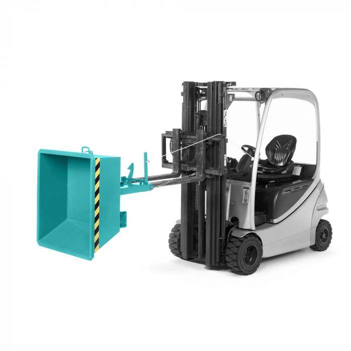 Minikipper Typ RMI - Volumen 0,25 cbm - Traglast 600 kg - RAL 5018 türkis