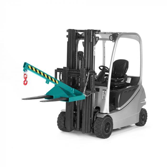 Lastarm Typ RLH 1 - Maximallänge 1390 mm - nicht teleskopierbar - Neigung 25 Grad - Traglast 1000 kg - RAL 5018 türkis
