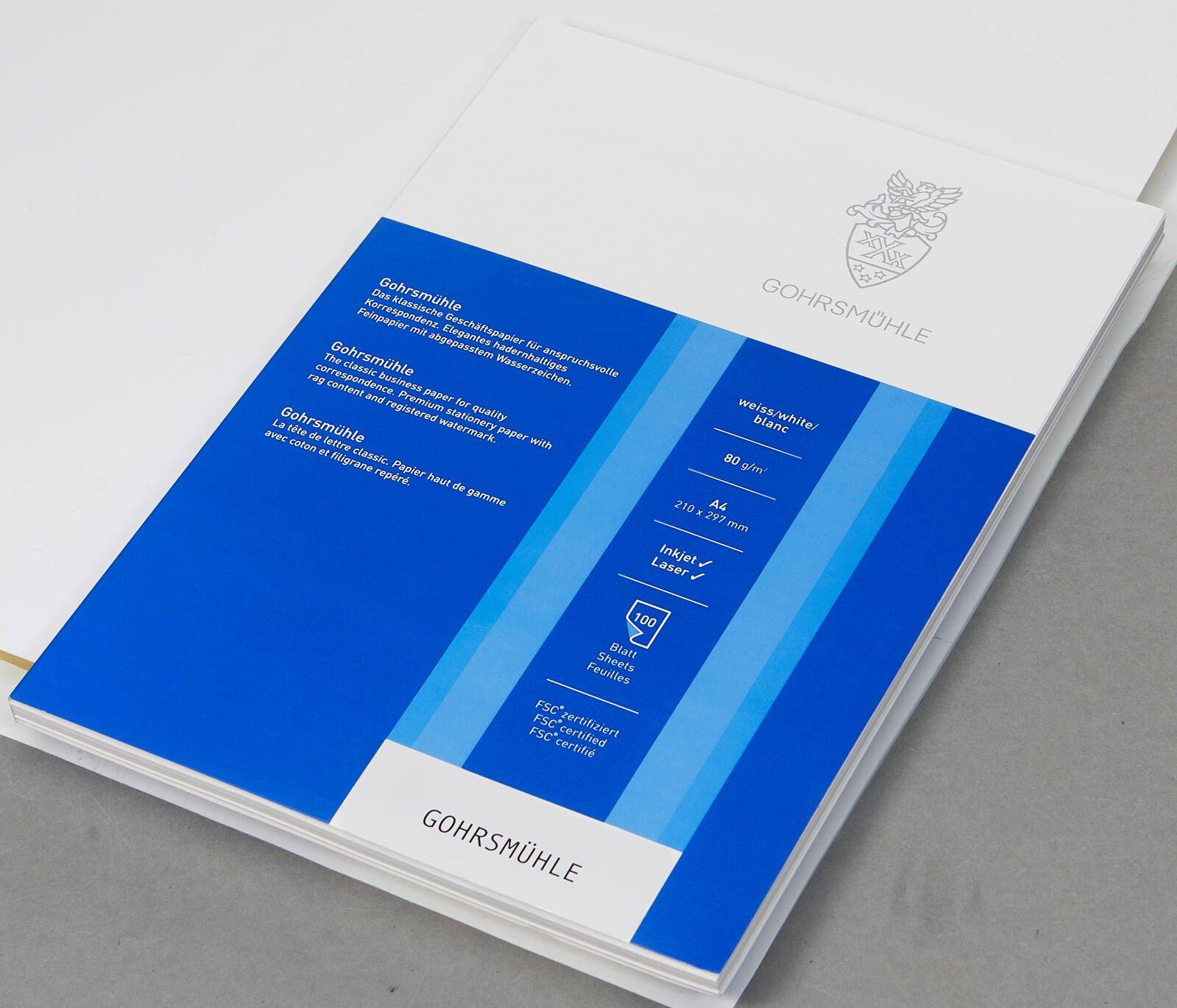 Zanders Paper Briefpapier mit Wasserzeichen weiß DIN A4 80 g/qm 100 Blatt - 80 g/m² - A4