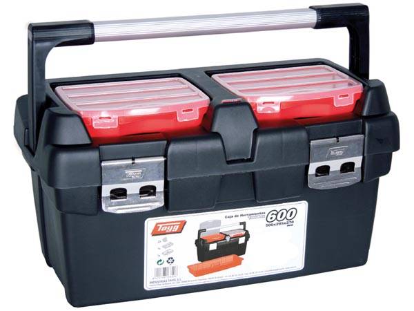 Tayg - Werkzeugkasten mit Schublade und 2 Aufbewahrungsboxen - 600 x 305 x 295 mm - 53,9 ls