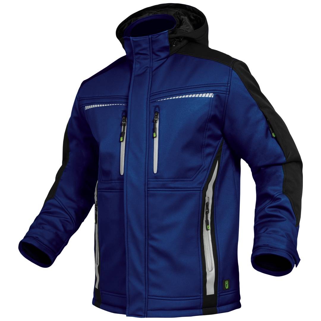 Leibwächter Winter-Softshelljacke Flex-Line Gr. XL kornblau/schwarz