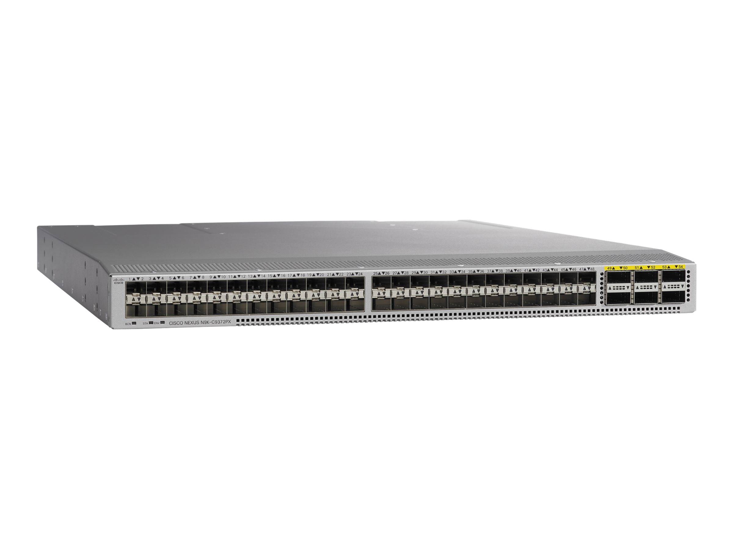 Cisco Nexus 9372PX - Switch - L3 - managed - 48 x 1 Gigabit / 10 Gigabit SFP+ + 6 x 40 Gigabit QSFP+ (Uplink)