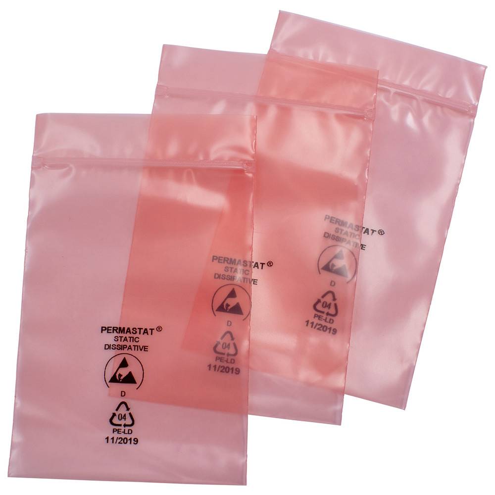 Warmbier Permastat Verpackungsbeutel, ESD, 150 x 225 mm, Stärke 60 µm