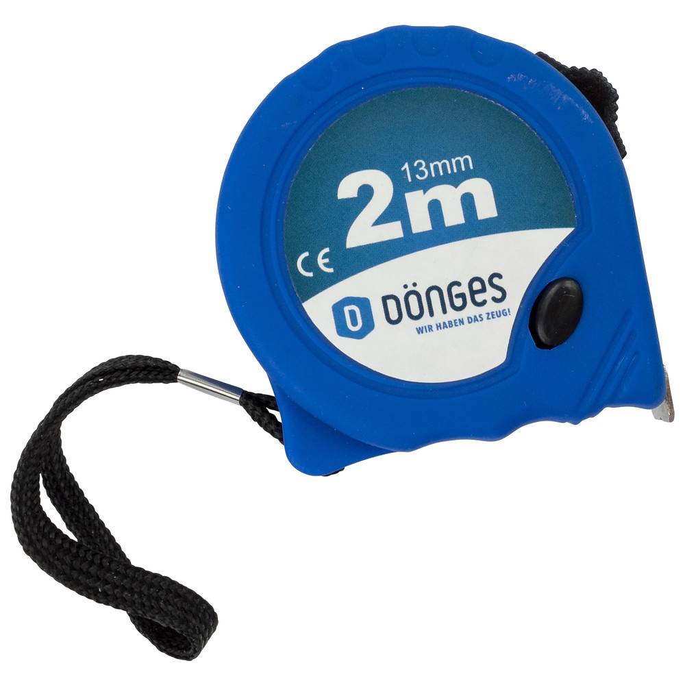Dönges Rollbandmaß mit Schnellstopptaste, Länge 10 m, Breite 25 mm