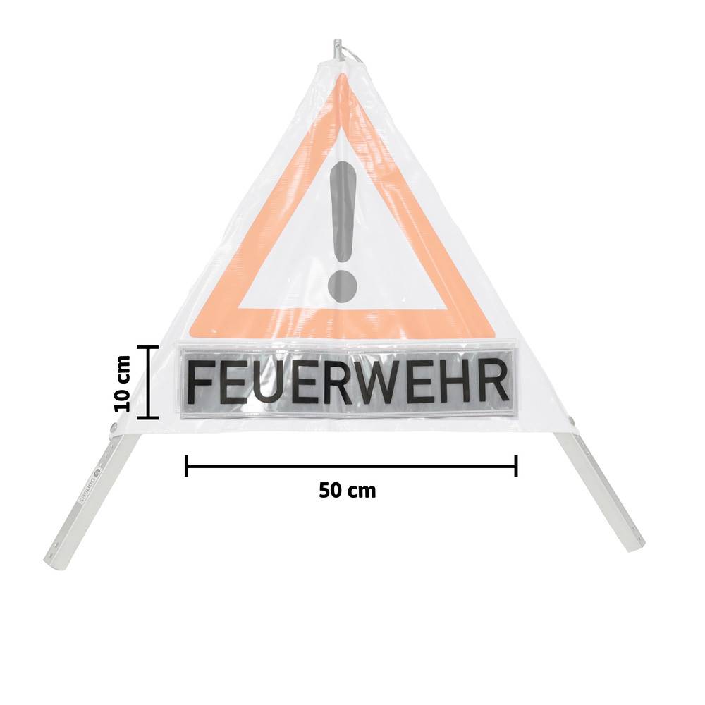 Dönges Klettschild, retroreflektierend, 500 x 100 mm, Aufdruck ÖLUNFALL