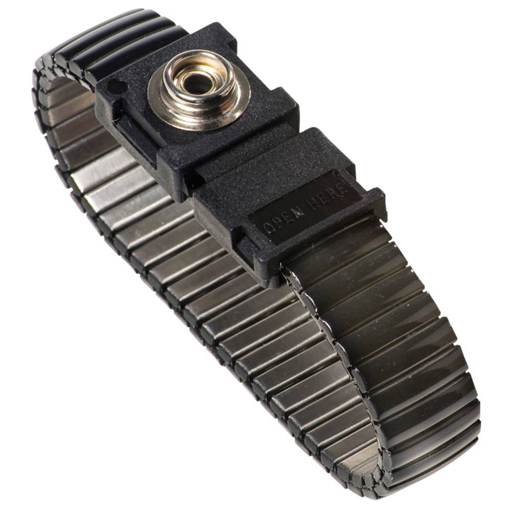 Warmbier Metallgliederband antiallergenic, ESD, 3 mm, schwarz