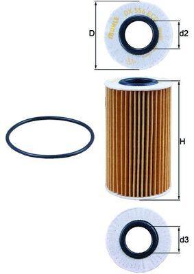 Mahle OX554D1 Ölfilter