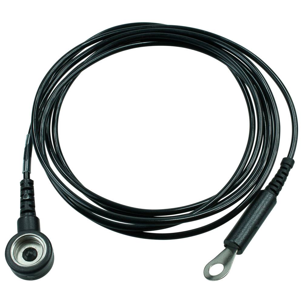 WETEC Erdungsleitung, ESD, 10 mm DK/Öse 4 mm, 1,5 m, 1 MOhm