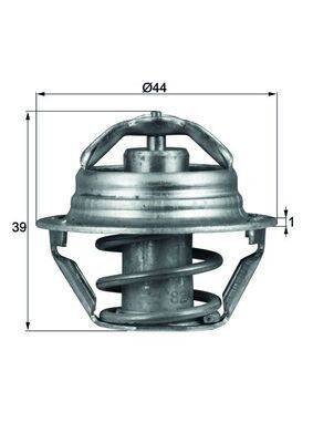 Mahle TX9082D Thermostat, Kühlmittel