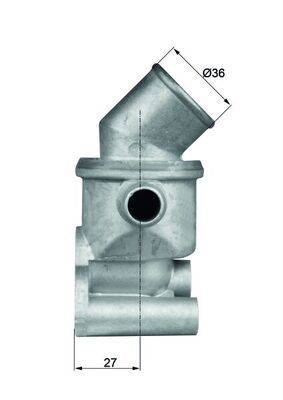 Mahle TI7287D Thermostat, Kühlmittel