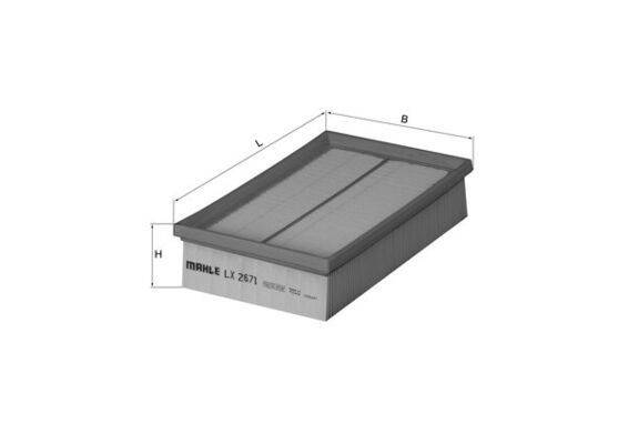 Mahle LX2671 Luftfilter