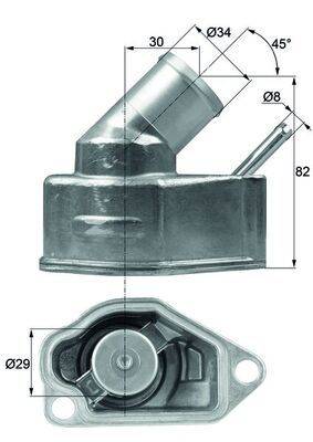 Mahle TI1092 Thermostat, Kühlmittel