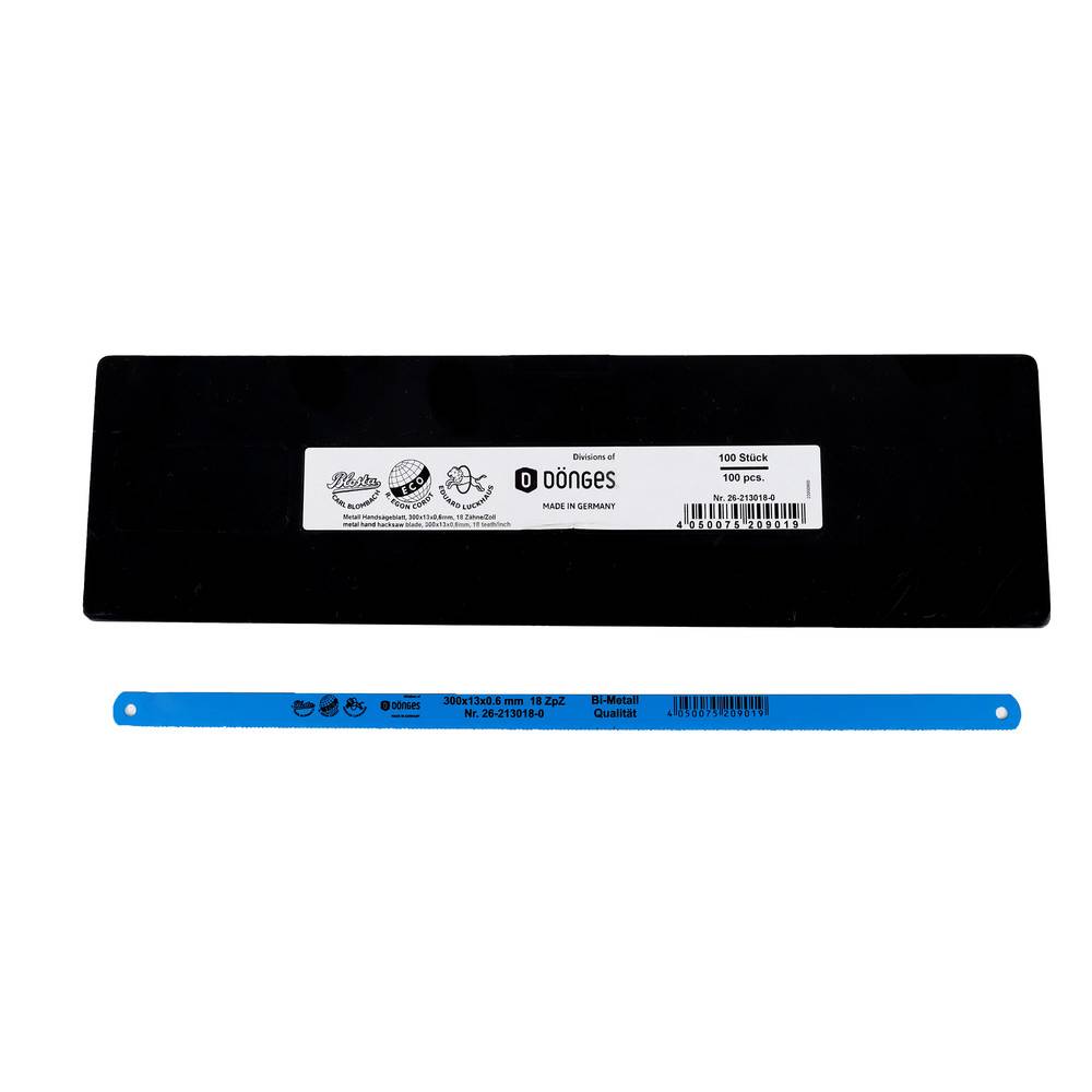 Dönges Metallsägeblatt HSS Bi-Metall, einseitig, blau, 300x13x0,63 mm, 18 ZpZ