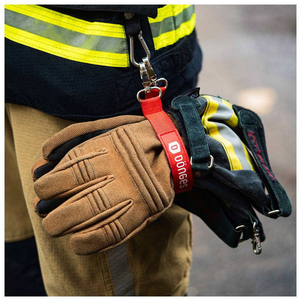 Dönges Handschuhhalter mit Klettverschluss und Karabiner, 30 cm