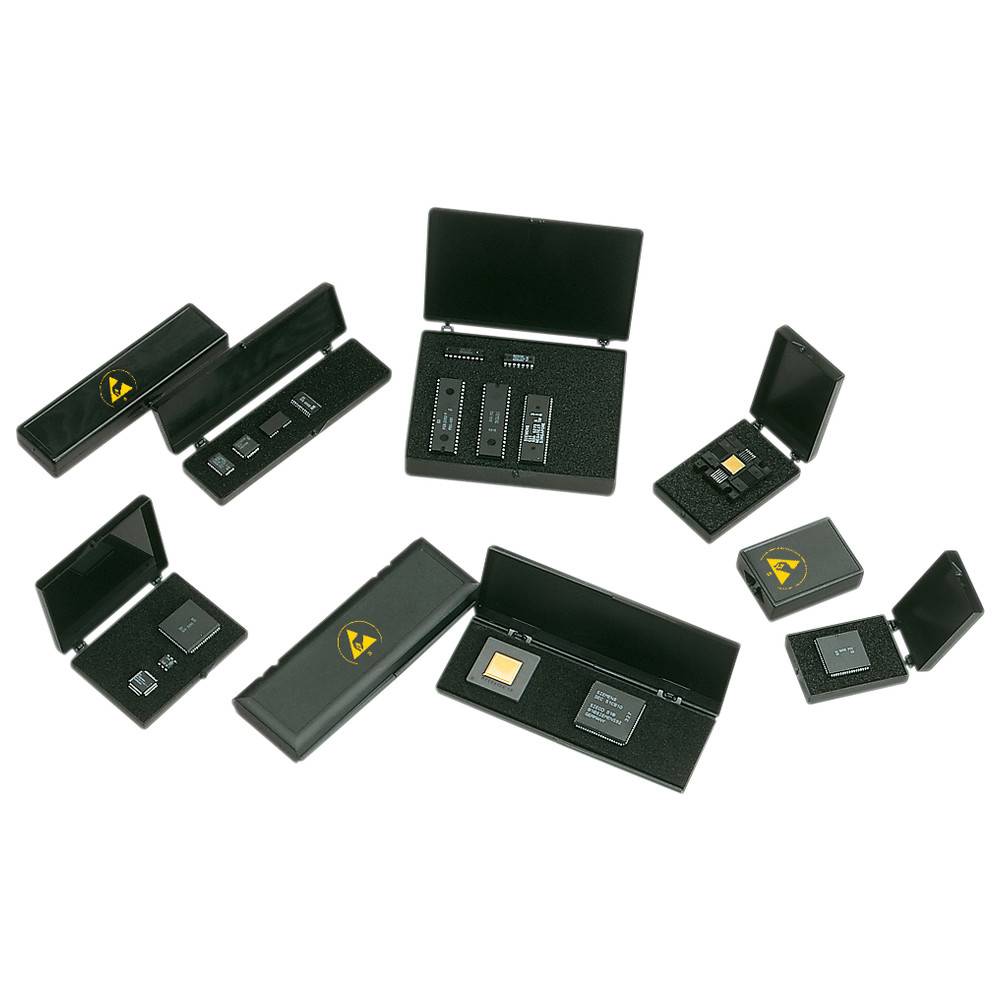 Warmbier Kugelscharnierdosen, ESD, 117 x 90 x 21 mm