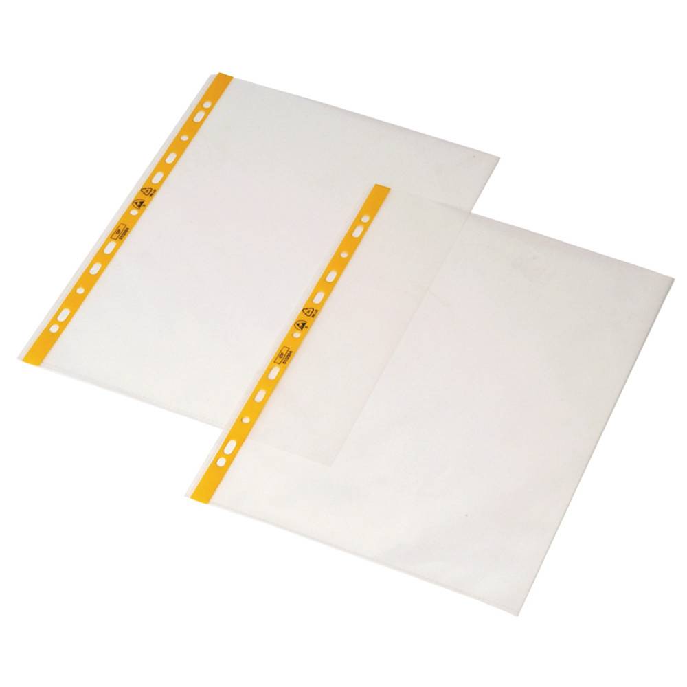 Warmbier Dokumentenhülle Permastat, ESD, rosa, ohne Lochrand, zwei Seiten offen