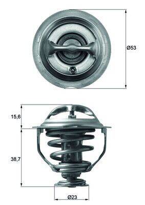 Mahle TX11795D Thermostat, Kühlmittel