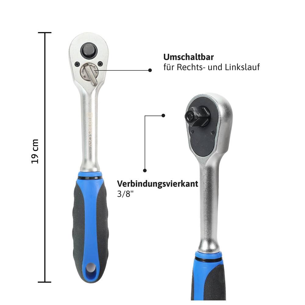 Dönges Steckschlüsselsatz 3/8", 15-teilig, 8-24 mm
