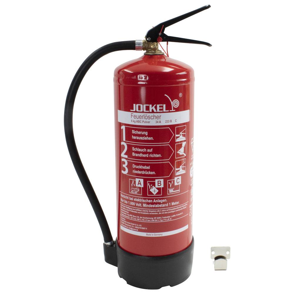 Jockel ABC Feuerlöscher DIN EN 3, 6 kg