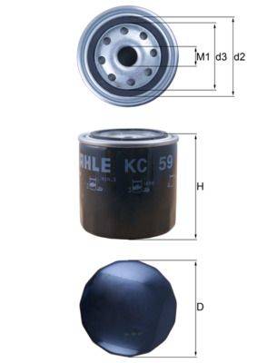 Mahle KC59 Kraftstofffilter