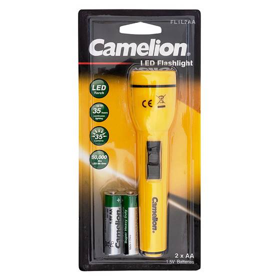 Camelion - FL1L2AA2R6P - LED Taschenlampe klein + 2 x R6 Batterien