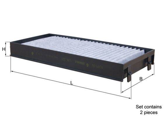 Mahle LAK221/S Filter, Innenraumluft
