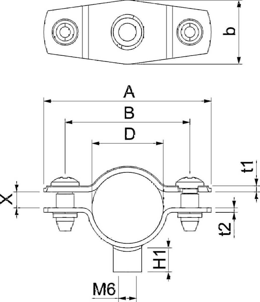 OBO Bettermann Abstandschelle ASG 732 20 G
