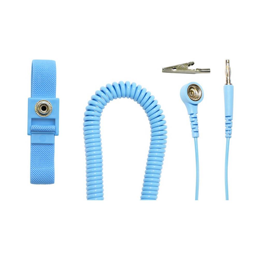 WETEC Handgelenkband mit Spiralkabel (Set)