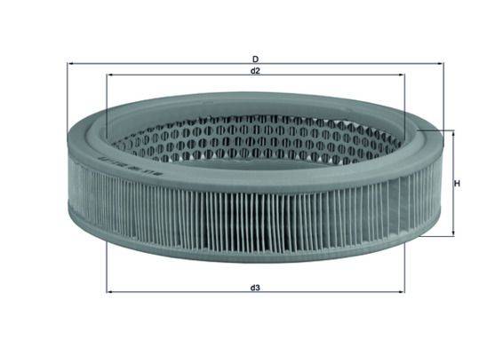 Mahle LX160 Luftfilter