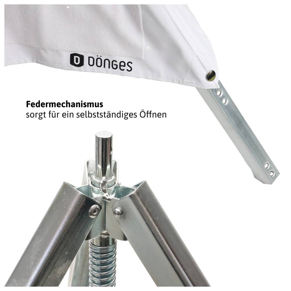 Dönges Klett-Faltsignal, 900 mm, retroreflektierend, ohne Klettschild