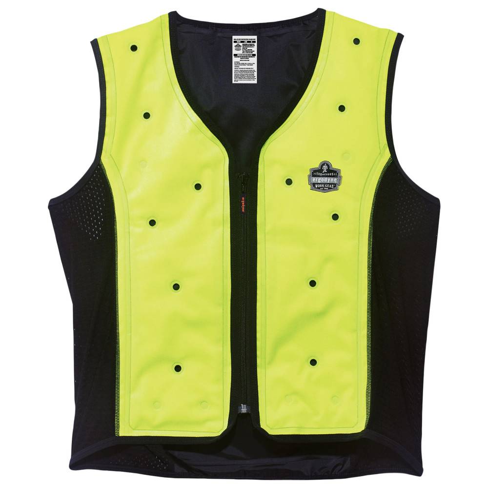Ergodyne Kühlweste mit Dry-Evaporative Technologie, XL, gelb/schwarz
