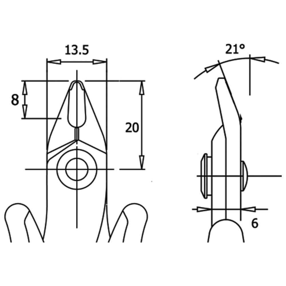 WETEC ECO Shear 195 mit Sicherheits-Clip, ESD-Griffe