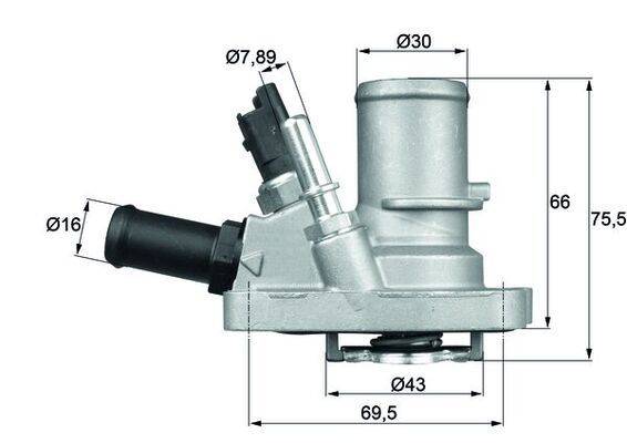 Mahle TI14488 Thermostat, Kühlmittel
