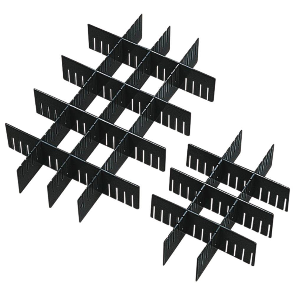 WETEC Leitfähige Schlitztrennwände, ESD, 355 x 90 mm, 400 x 300/600 x 400 mm