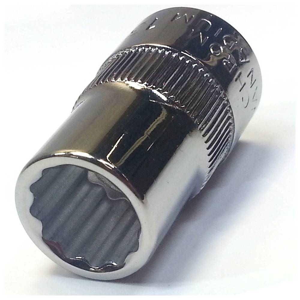 Dönges Steckschlüssel-Einsatz 1/2" 12-kt. SW 9 gerändelt, 16 mm