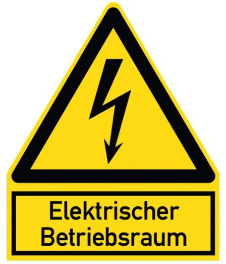 PWZEB Warnzeichen Elektr. Betriebsraum