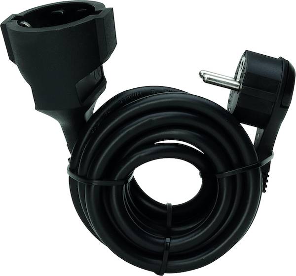PROTEC.class Schutzkontakt-Flachstecker PSKFL3s H05VV-F 3m schwarz