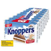 KNOPPERS - STORCK Knoppers, Milchschokolade, 200 g, Haselnuss, 2301 kJ, 551 kcal, 33,2 g