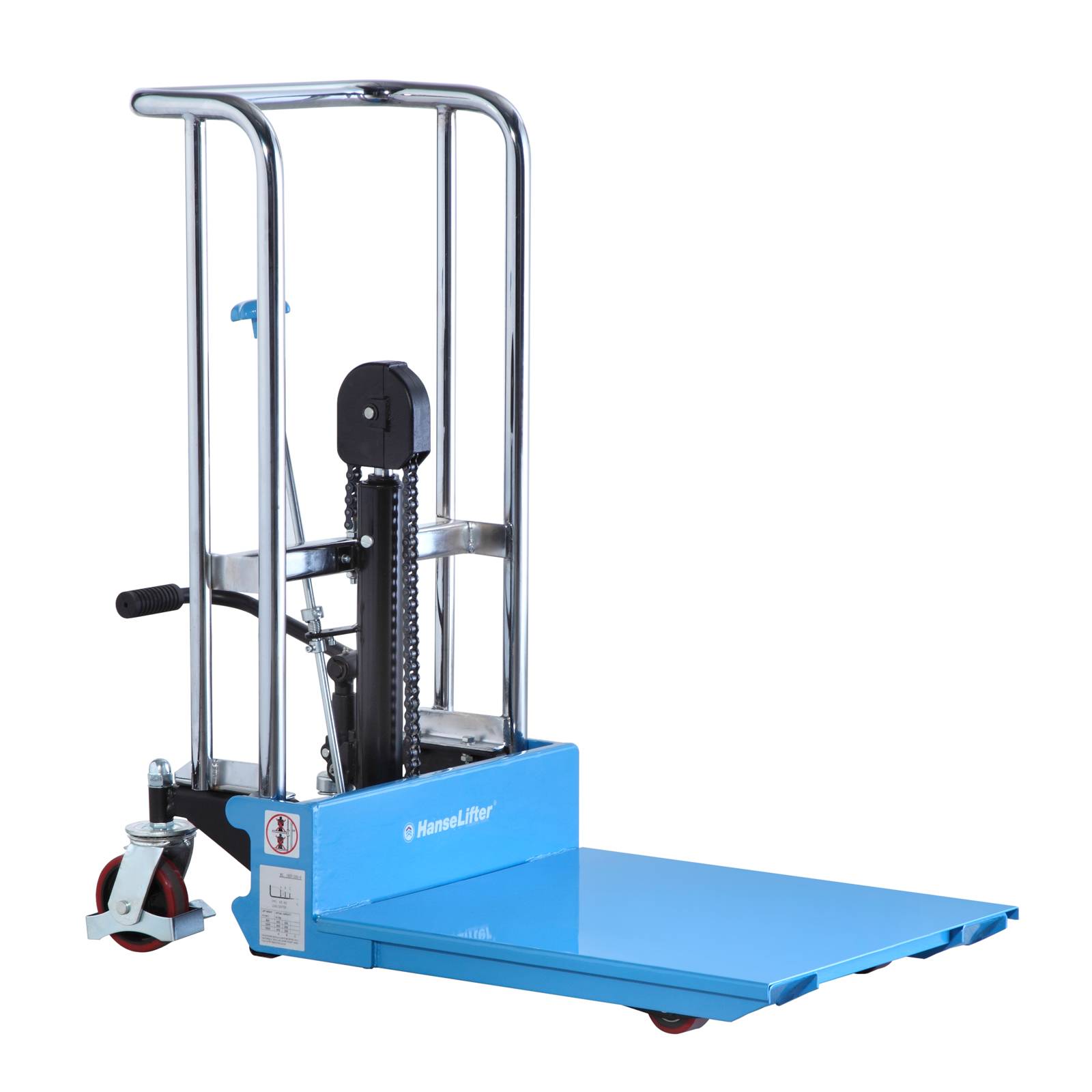 Hanselifter elektrischer Plattformhochhubwagen E-PS0412 Tragkraft 400kg Hubhöhe 1200mm