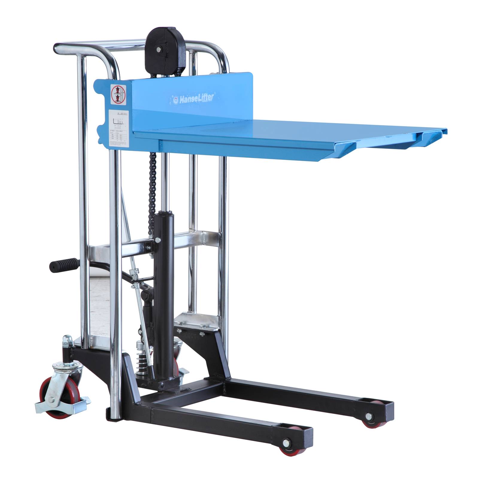 Hanselifter elektrischer Plattformhochhubwagen E-PS0412 Tragkraft 400kg Hubhöhe 1200mm