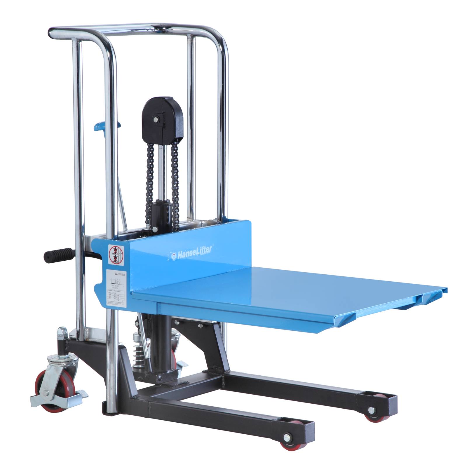 Hanselifter elektrischer Plattformhochhubwagen E-PS0412 Tragkraft 400kg Hubhöhe 1200mm