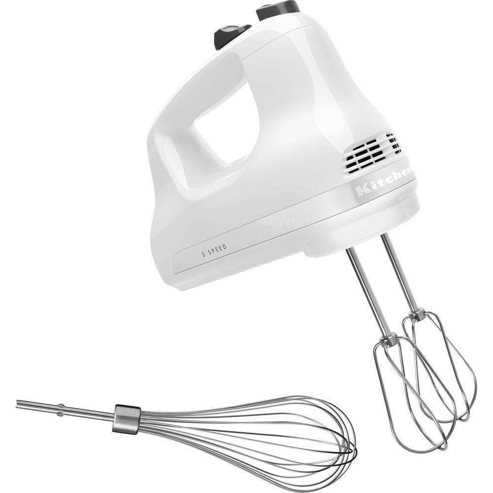 KitchenAid 5KHM5110EWH, Handmixer, Weiß, Schlagen, Mixen, 1,6 m, 1000 RPM, Kunststoff