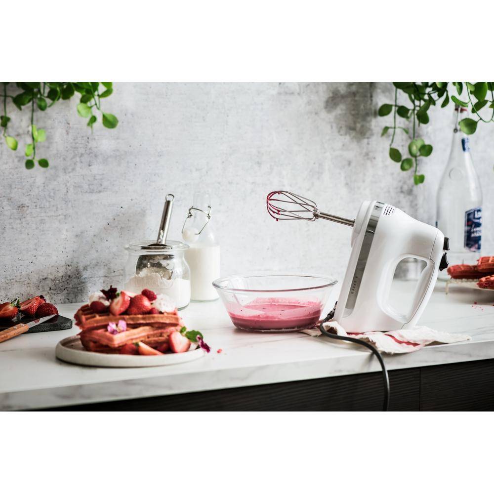 KitchenAid 5KHM5110EWH, Handmixer, Weiß, Schlagen, Mixen, 1,6 m, 1000 RPM, Kunststoff