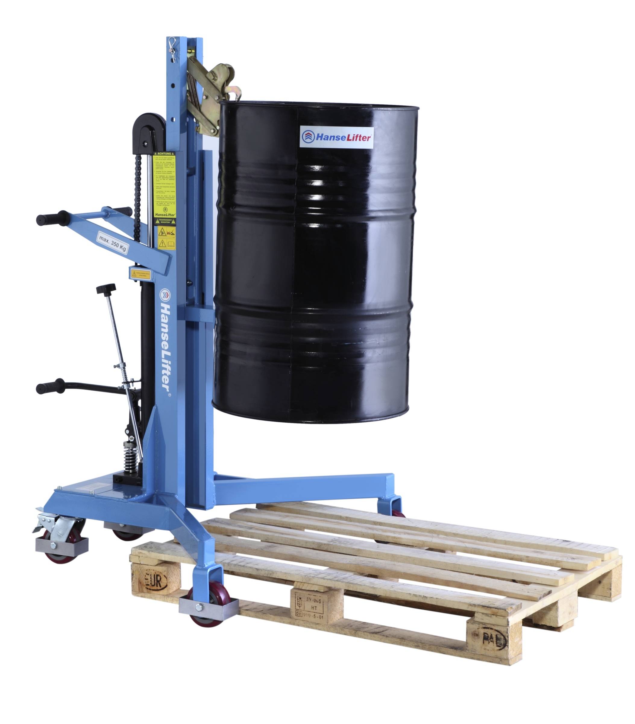 Hanselifter Fasslifter FL 350 für 208l DIN Fässer Tragkraft: 350kg