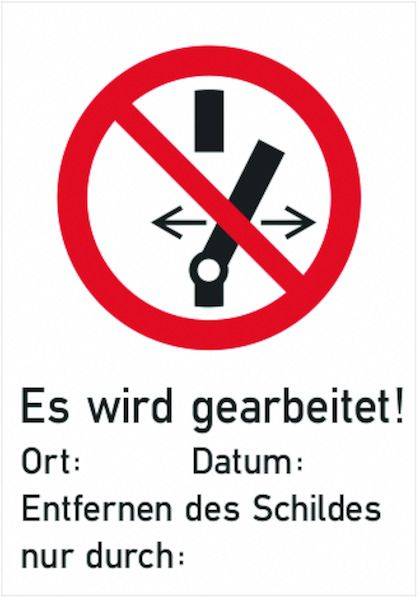 PVSNS Verbotszeichen Nicht schalten